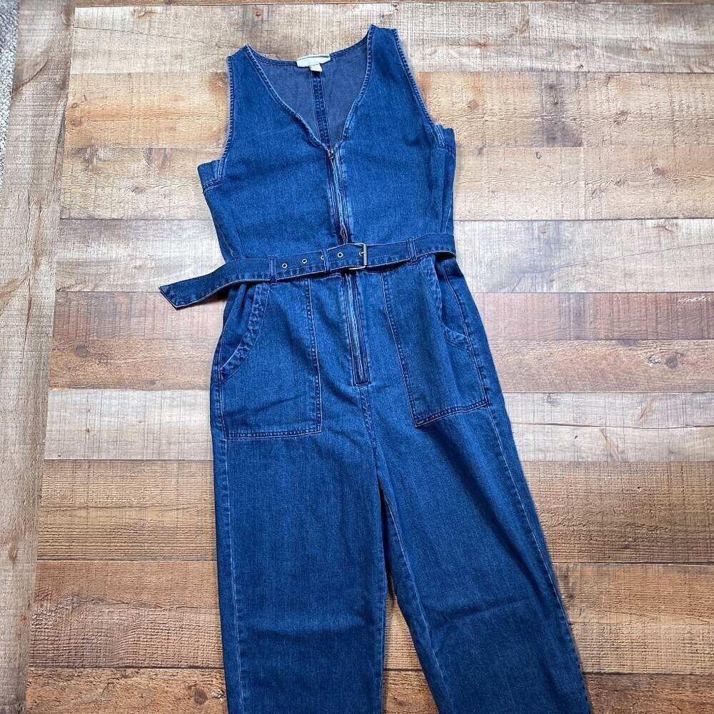 Rachel Comey Denim Capri Jumper with Raw Edge Hem size 2